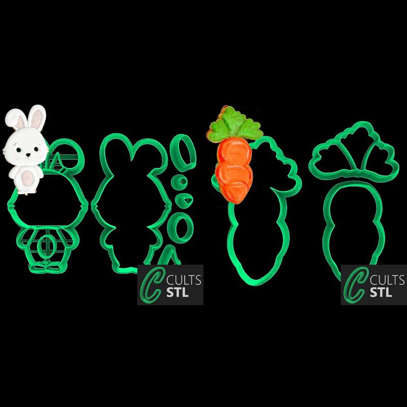 KIT CORTADORES PÁSCOA - 8cm