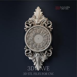 WALL CLOCK 3d stl files for CNC