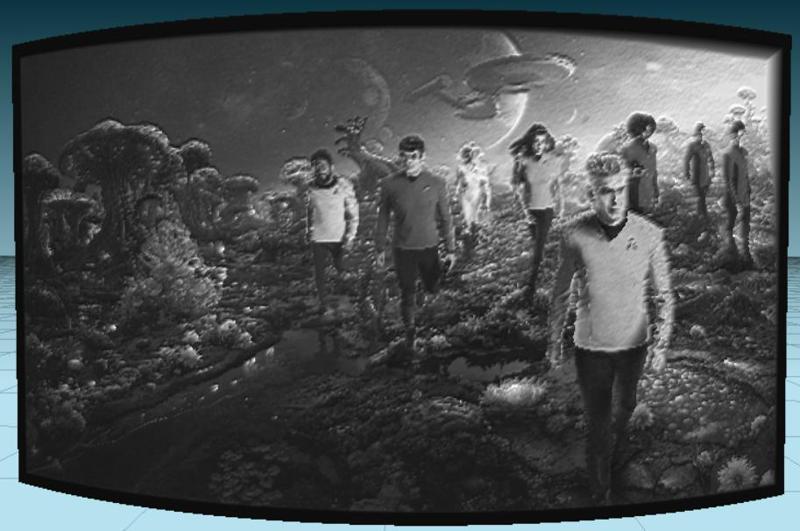 Star Trek Strange New Worlds Poster Lithophane Lamp STL - Season 3 3D Printable