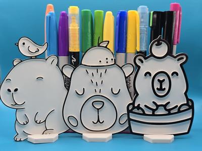 Cute Capybara Coloring Kawaii Fun