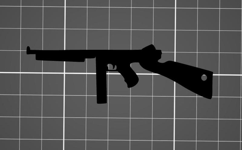 Thompson M1A1 Keychain