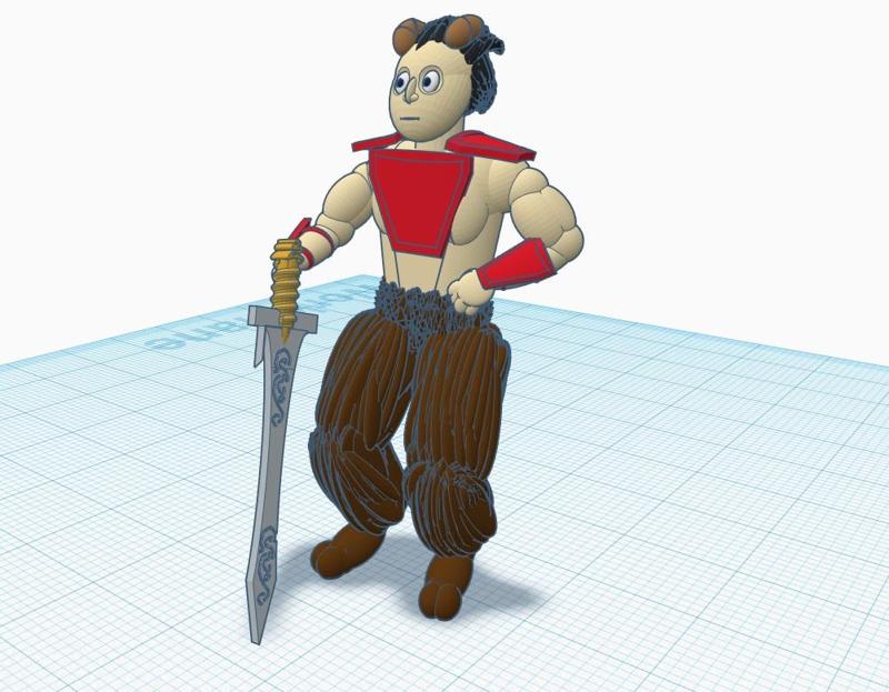 Capracus, Warrior Faun, #Tinkercharacters