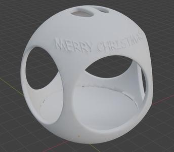 empty Christmas Ball