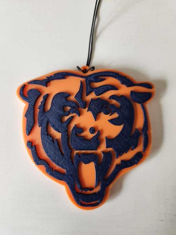 Chicago Bears Car Rearview Mirror Ornament