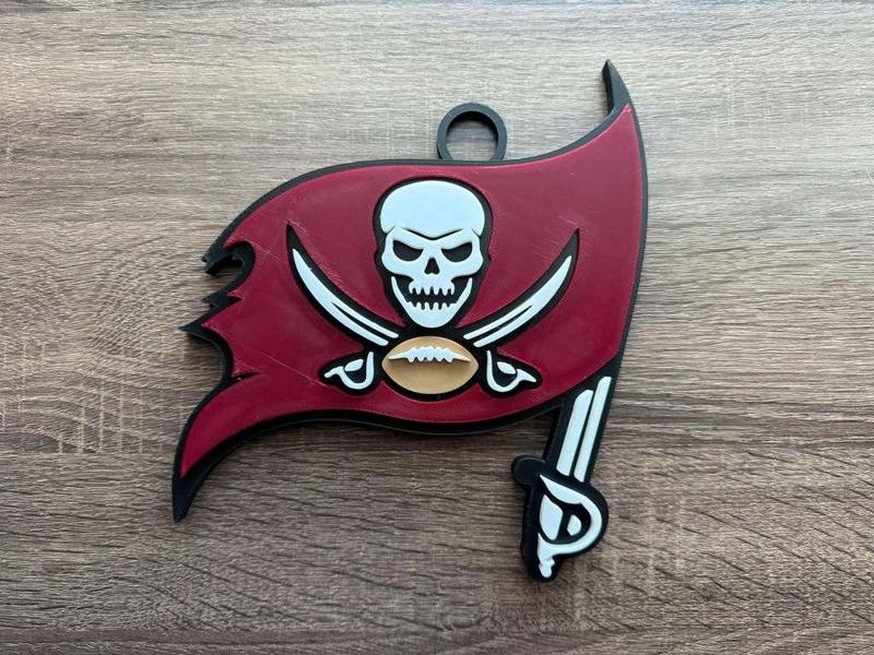 Tampa Bay Buccaneers Oversized Necklace, Pendant