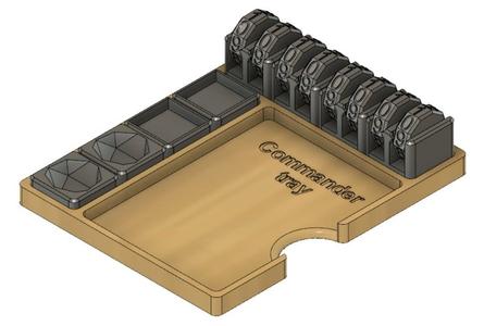 Customizable MTG Magic The Gathering Commander Tray
