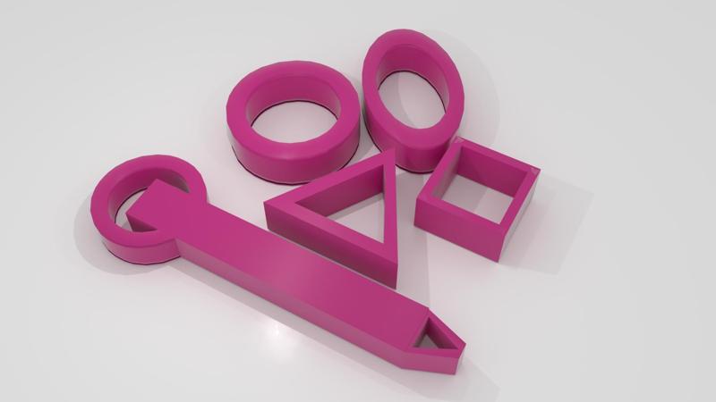 Playdogh toys - Shorties with poker tool