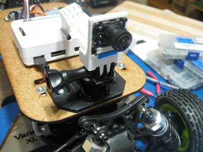 Rpi Wide Angle Camera GoPro Mount for Donkey Car