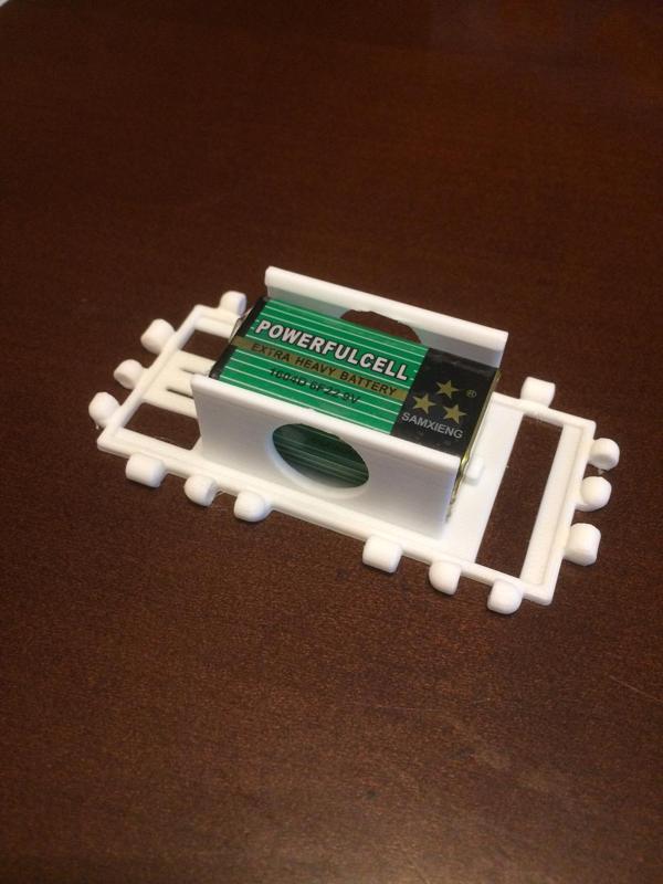 Polypanel 9v battery holder (2 Squares)