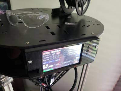 Paneldue 5i Integrated bezel for Rostock Max 3.2