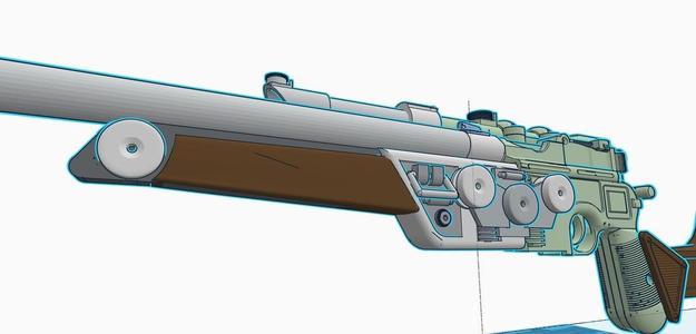 DL-44 Carbine Blaster; Front Handle Missing piece