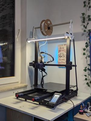 Kobra MAX spool holder with LED