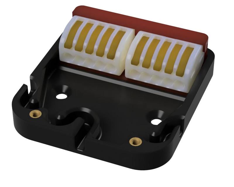 Junction box with WAGO 222-415 terminal blocks