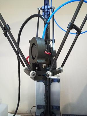 E3D v6 Effector for Micromake Delta Kossel v2 (with 5015 fan)