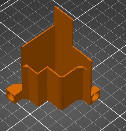 Corner Cover for PrusaBox by PrinterBox Small Version/cables (bottom rear right)