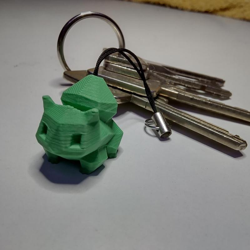 Bulbasaur Keychain Low-Poly 