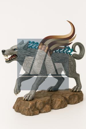 🐺 Sky Wolf – Gökkurt Mythological 3D Model
