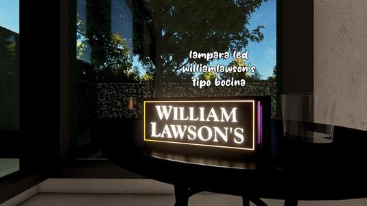 bar lamp,bar lamp "william lawson's".