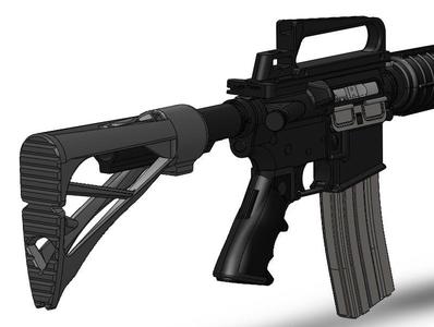 Airsoft stock for M4/AR15 - 4