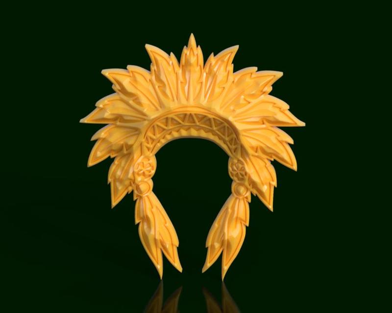 American Indian Feather Crown - Respect for Tradition and Nature II