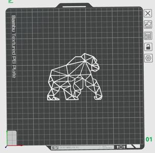 gorilla wall art