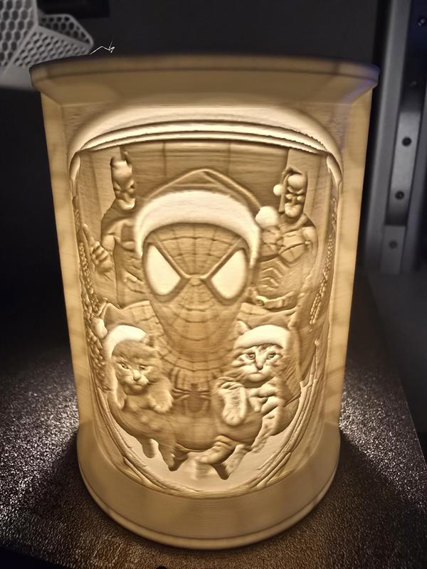 lithopane spiderman