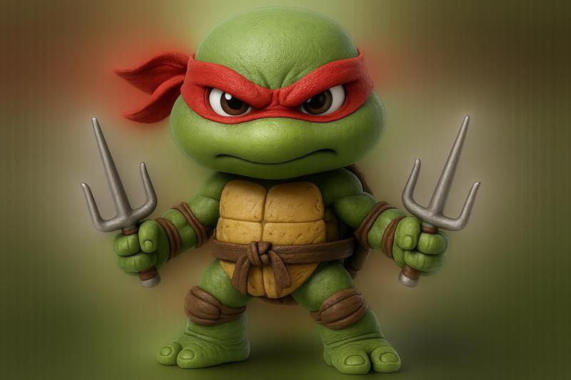 Raphael chibi - Teenage Mutant Ninja Turtles