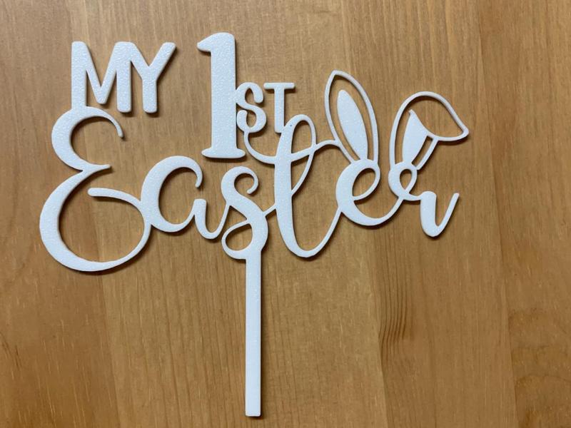 My 1st easter cake topper