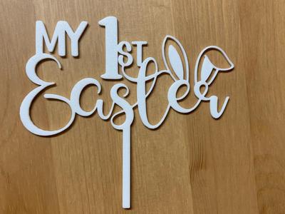 My 1st easter cake topper