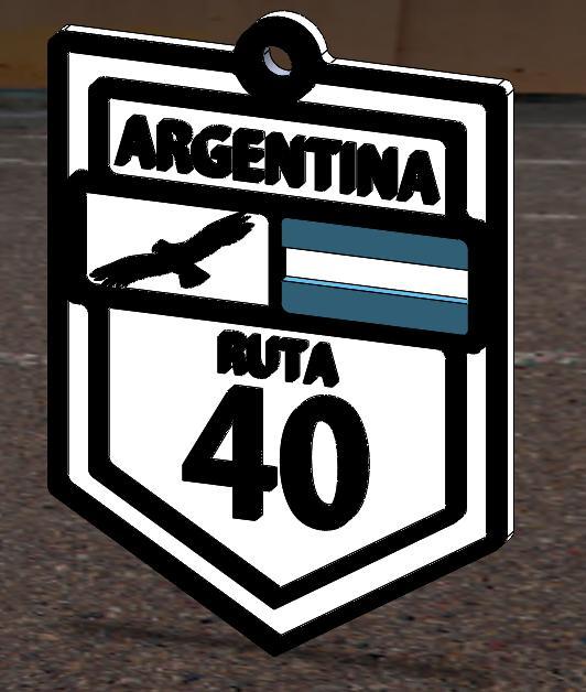 Route 40 key ring