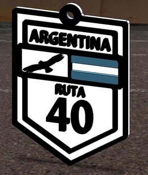 Route 40 key ring