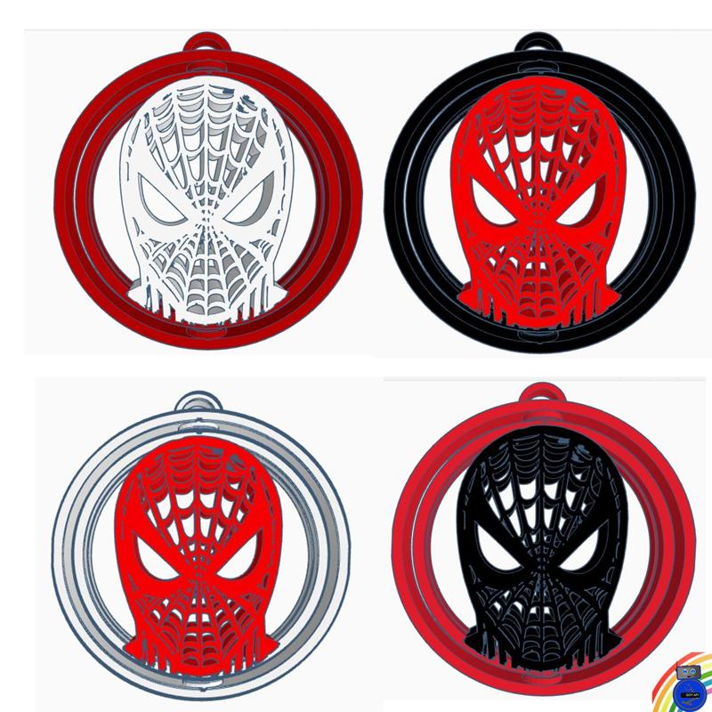 Spider Man Revolving Key Ring