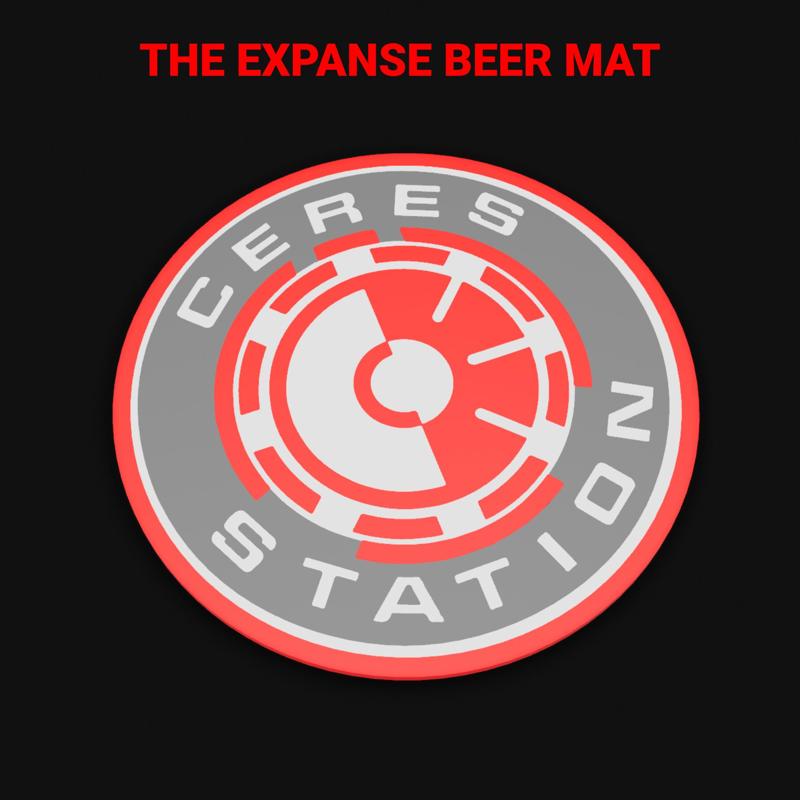 Sous bock / Beermat / coaster: Ceres Station from The Expanse