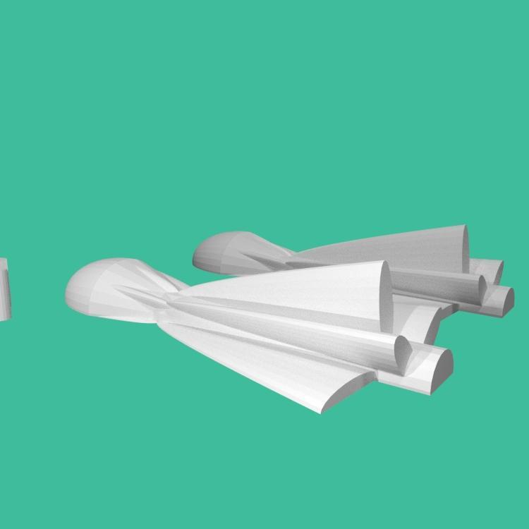 D&D Magic Missil themed lawn dart