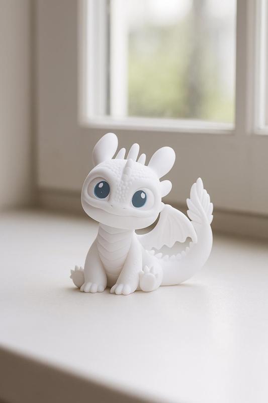 Cute Light Fury Baby – Adorable 3D Printable Dragon Figurine