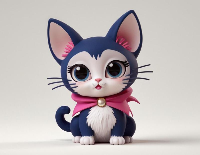 cute kitty figure