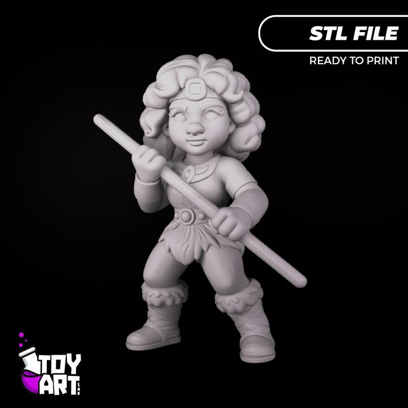 Diana STL - Dungeons & Dragons Chibi Fanart