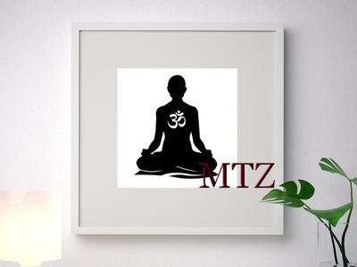 2D Wall-Mounted Buddha Sculpture