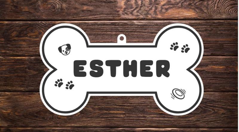 Dog House Sign ESTHER