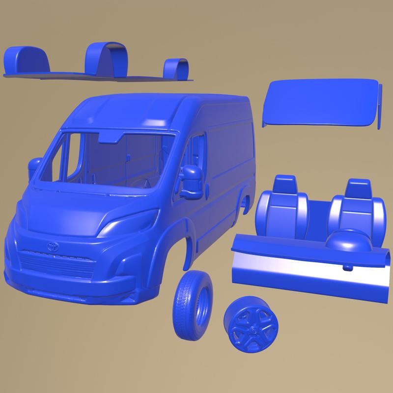 Toyota ProAce Max Van L1H2 2024 PRINTABLE CAR IN SEPARATE PARTS