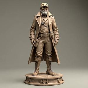 Steampunk Airship Commander Figure 🛩️