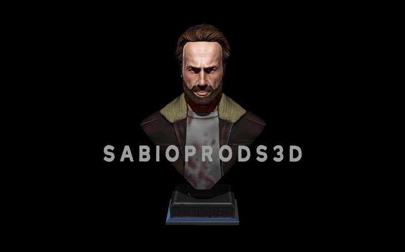 RICK GRIMES_THE WALKING DEATH SABIOPRODS 3D PRINT MODEL