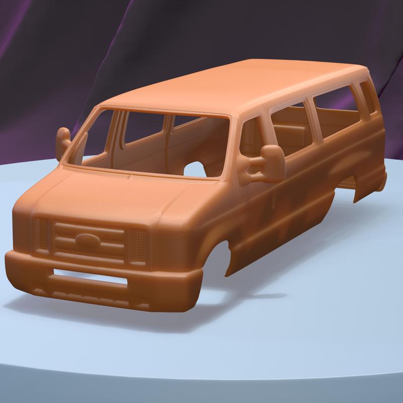 FORD E-SERIES PASSENGER VAN 2011 (1/24) printable car body