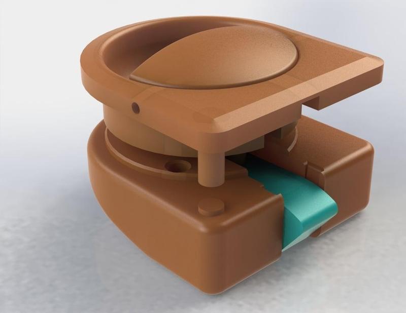 VW T3 Teca Camper - Furniture handle (complete assembly)