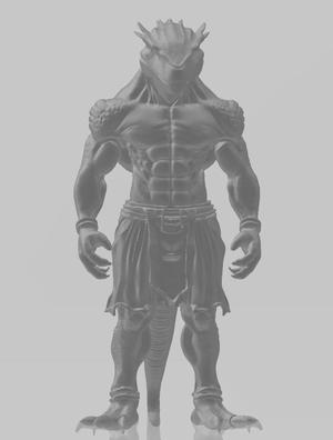 lizard man diorama v2