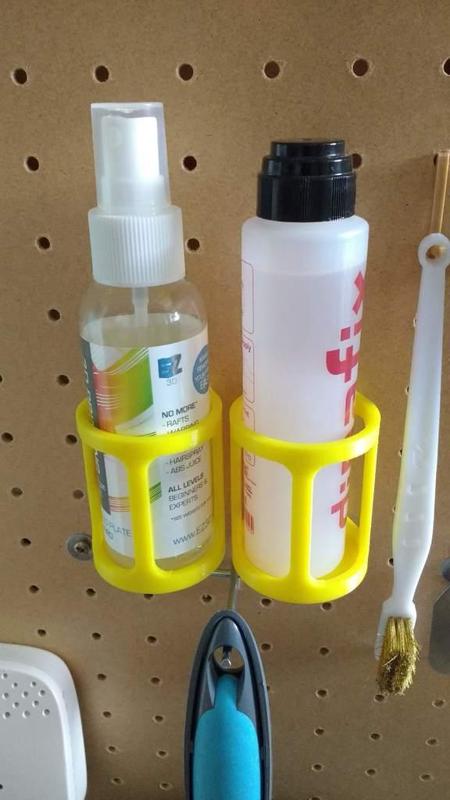Pegboard small bottle (<⌀42mm) holder