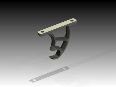 Bumblebee quadrocopter Landing gear tube clip