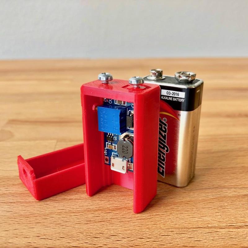 5v Micro USB to 9v Battery Adapter