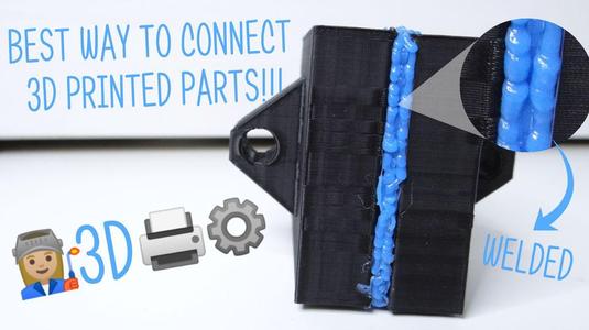 Welding 3D prints with 3D pen sample for test