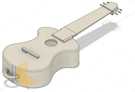 Playable Guitar Keychain